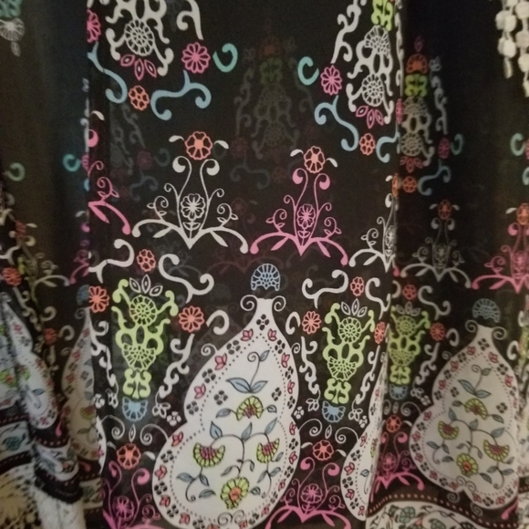 Lily Pad, Komomo, 2X sheer black with neon pattern - Picture 3 of 3